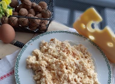 Fondue met ei en Brillat-Savarin kaas