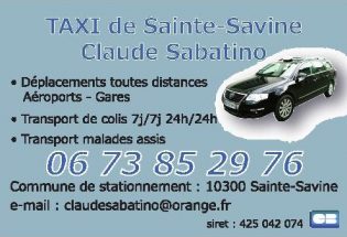 Taxi de Sainte Savine – Claude Taxis