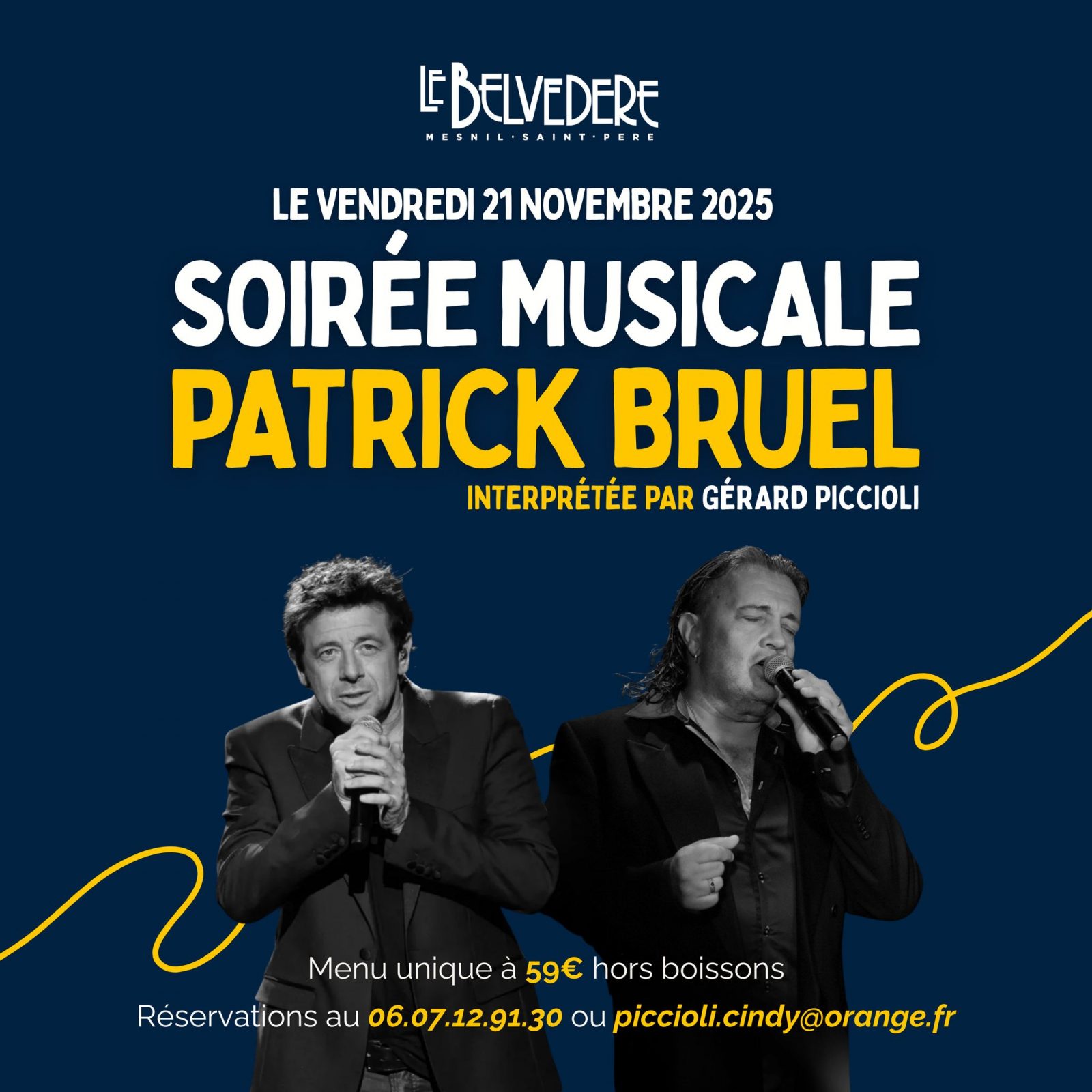 Le Belvédère // Soirée spéciale Patrick Bruel