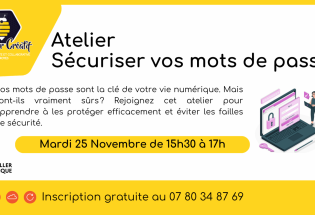 Atelier Sécuriser ses mots de passe