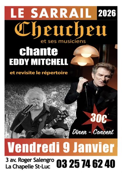 Soirée dîner-concert avec Cheucheu et ses musiciens !