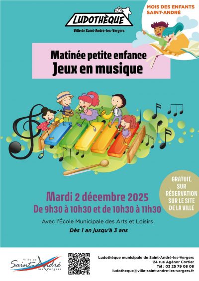 Matinée petite enfance « Jeux en musique »