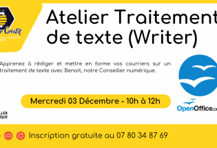Atelier traitement de texte (Writer)