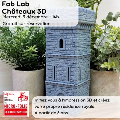 Fablab “Châteaux en 3D”
