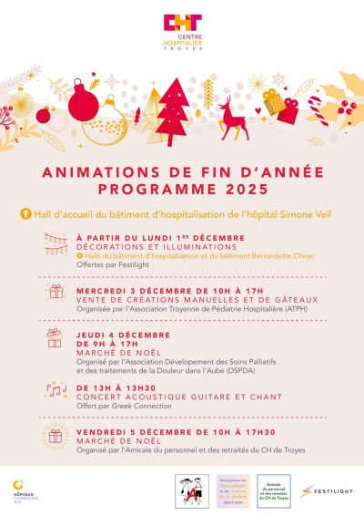 Animations de fin d’année à l’Hôpital Simone Veil