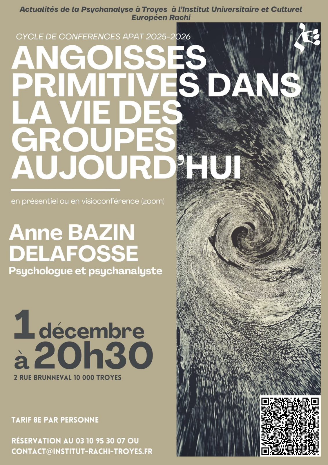 Séminaire “L’angoisse d’aujourd’hui, l’angoisse de toujours”