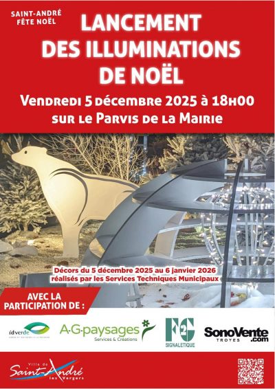 Lancement des illuminations et décors de Noël