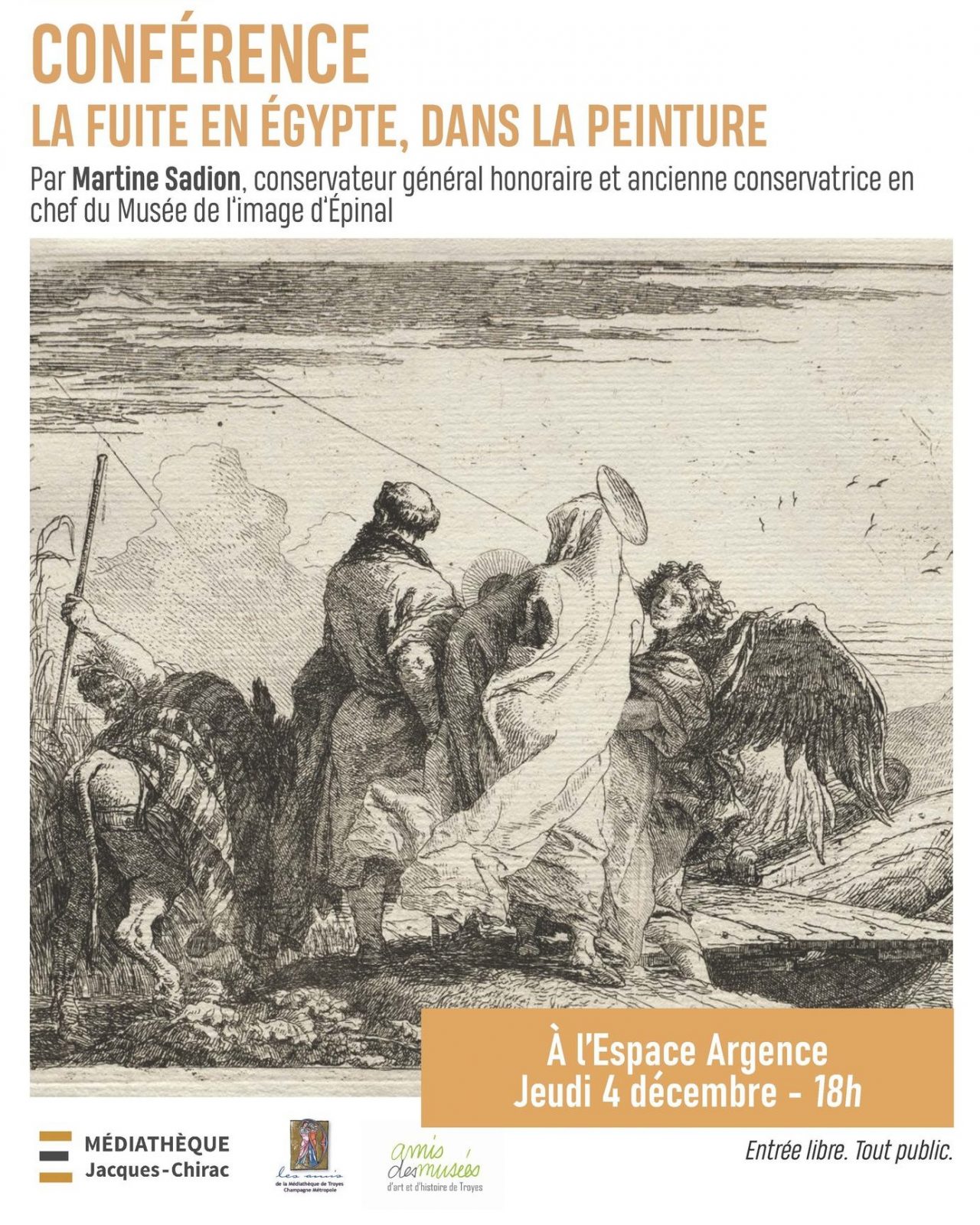 Conférence – Dans la peinture, la Fuite en Égypte, un thème poignant et tendre à la fois