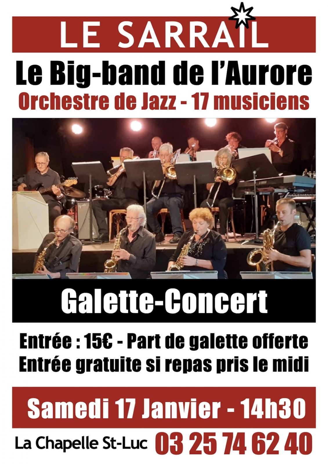 Galette-Concert avec l’orchestre du Big-band de l’Aurore