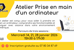 Atelier “Prise en main d’un PC”
