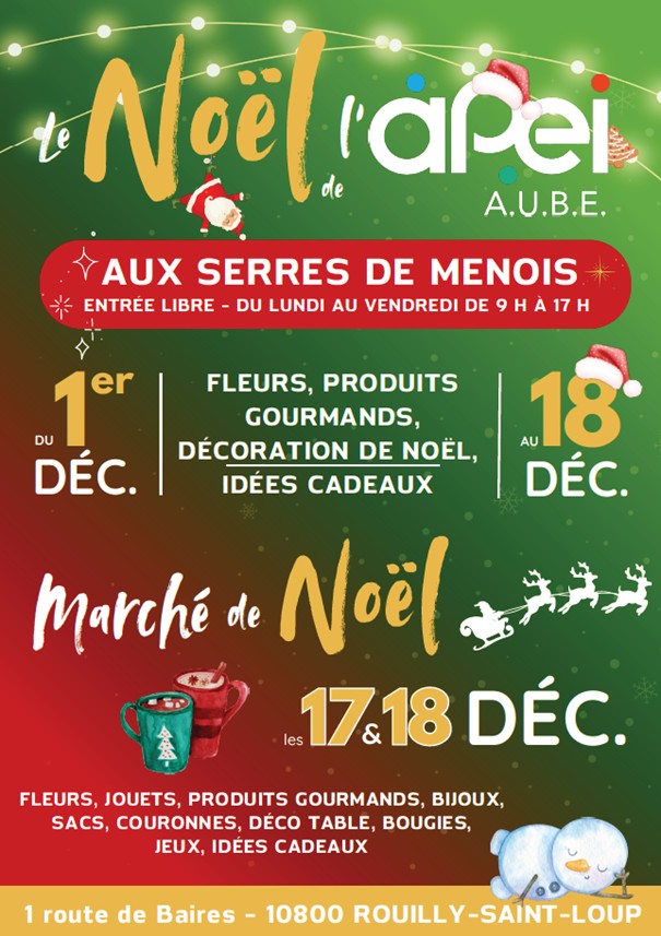 Marché de Noël aux Serres de Menois