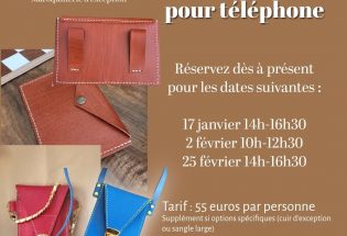 Atelier créatif – Pochette pour téléphone avec ANA M
