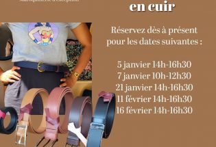 Atelier créatif – Ceinture en cuir avec ANA M