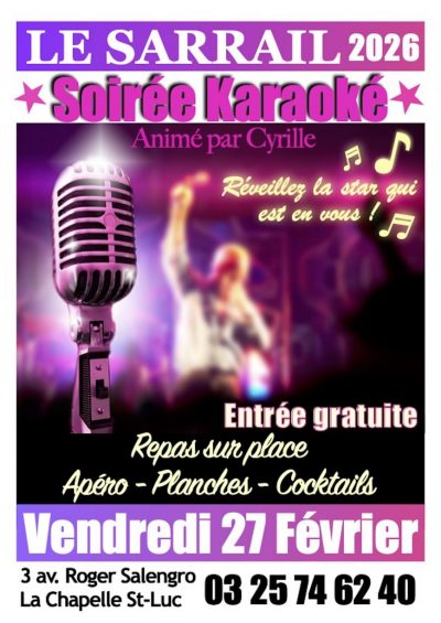 Soirée karaoké avec Cyrille