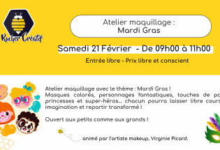 Atelier maquillage : Mardi Gras