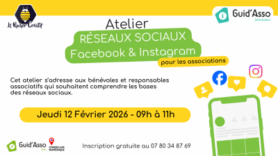 Guid’Asso : Gestion Réseaux Sociaux – Facebook & Instagram