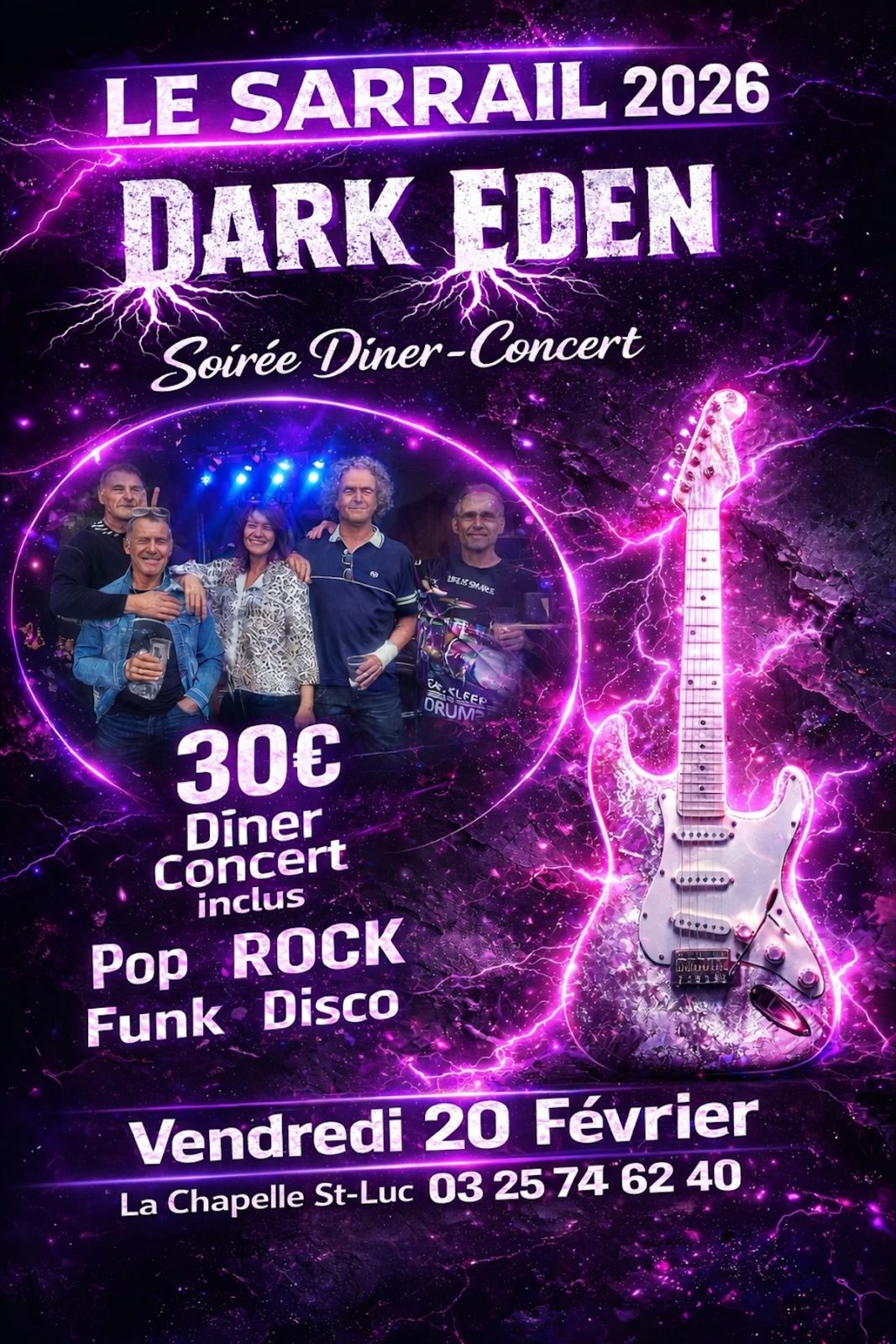 Soirée avec le groupe “Dark Eden”