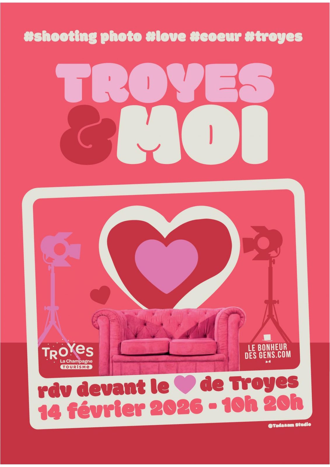 Troyes & Moi : Shooting photo de la Saint Valentin avec Le Bonheur Des Gens
