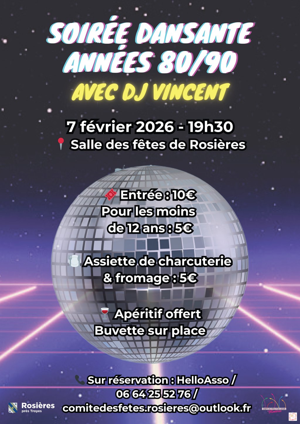 Soirée dansante années 80/90