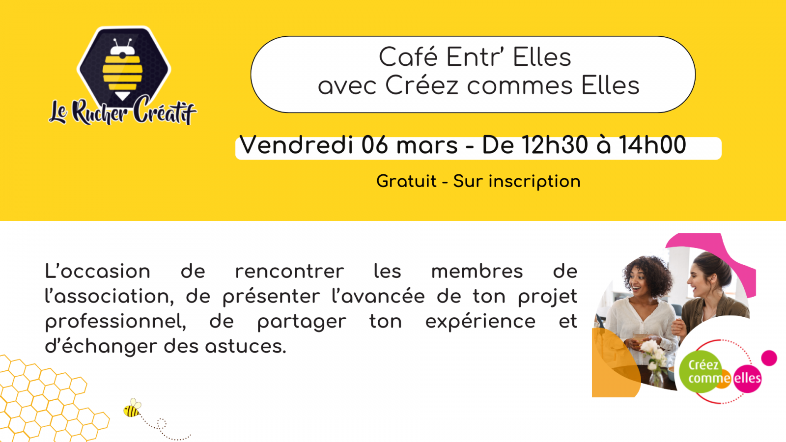 Café Entr’Elles avec Créez Comme Elles
