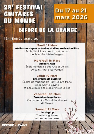 Festival Guitares du Monde – Les “Before” de la Grange