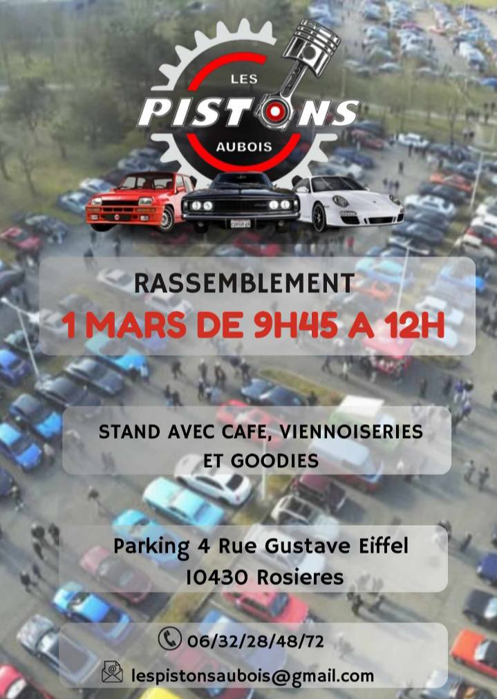 Rassemblement Auto par Les Pistons Aubois