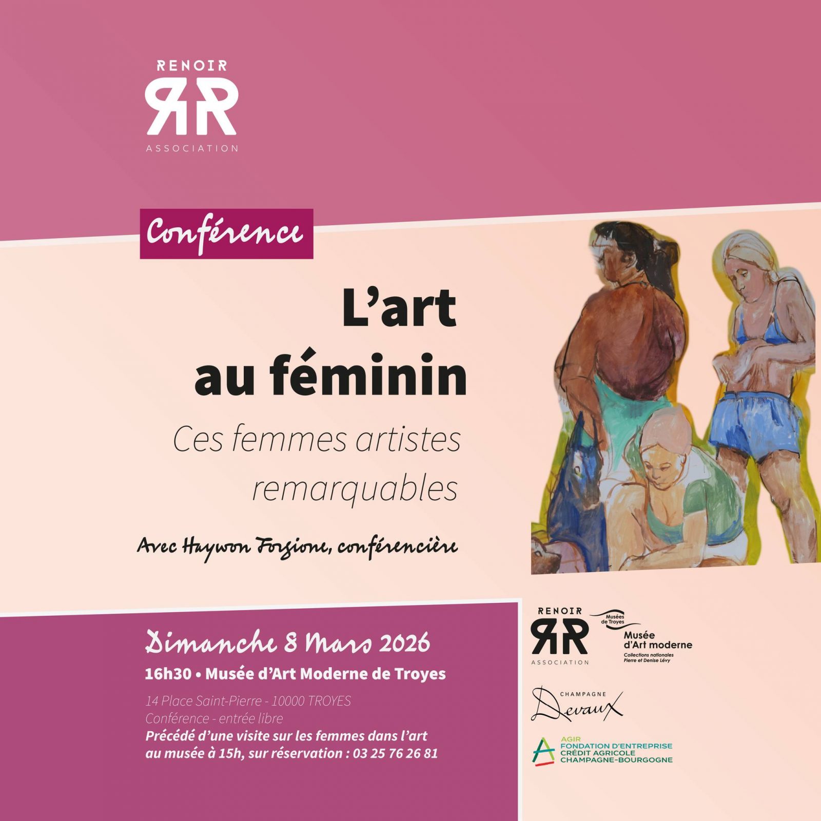 Conférence “L’art au féminin : Ces femmes artistes remarquables”