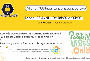 Atelier “Utiliser la pensée positive”
