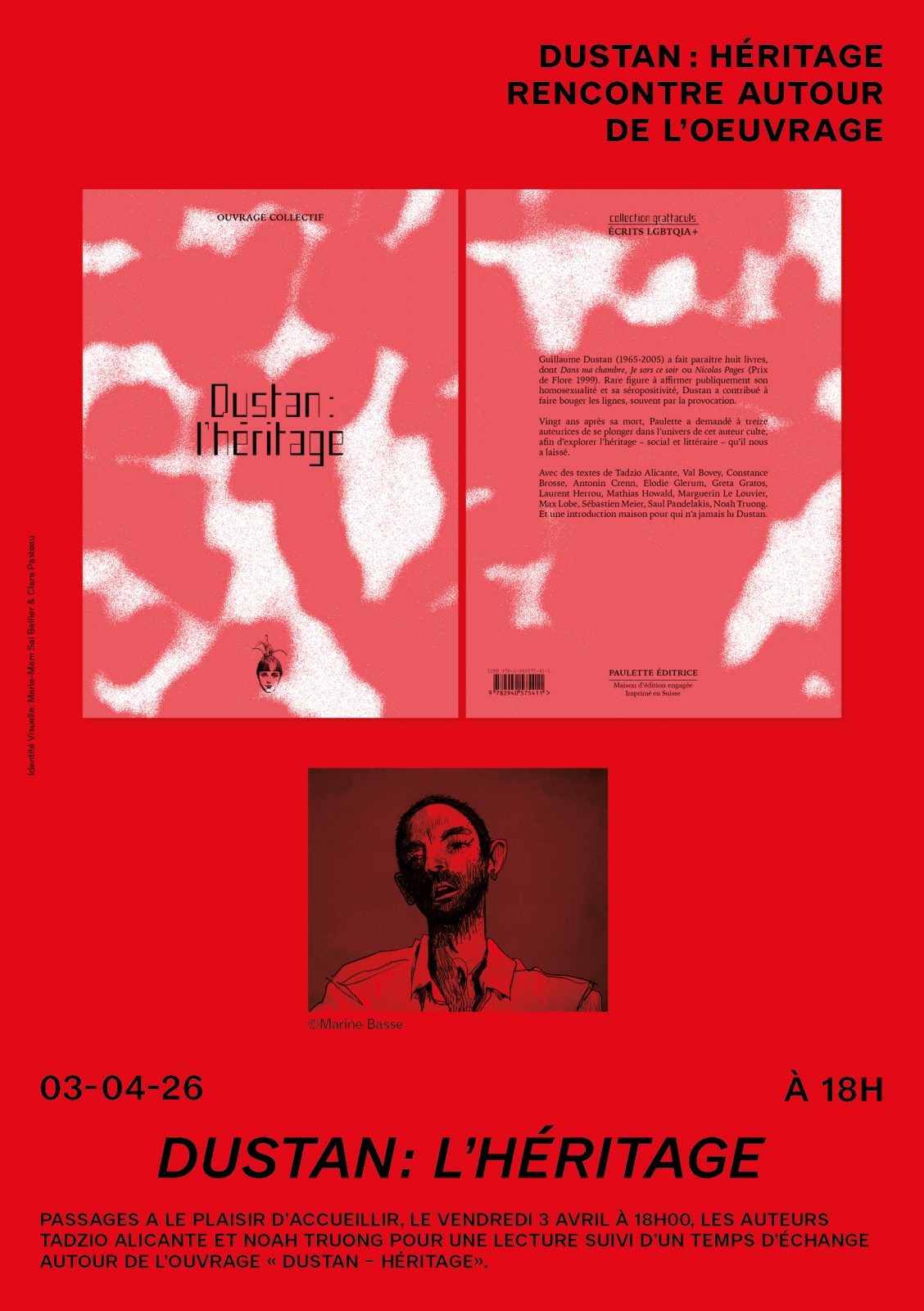 Dustan : Héritage – Rencontre autour de l’ouvrage