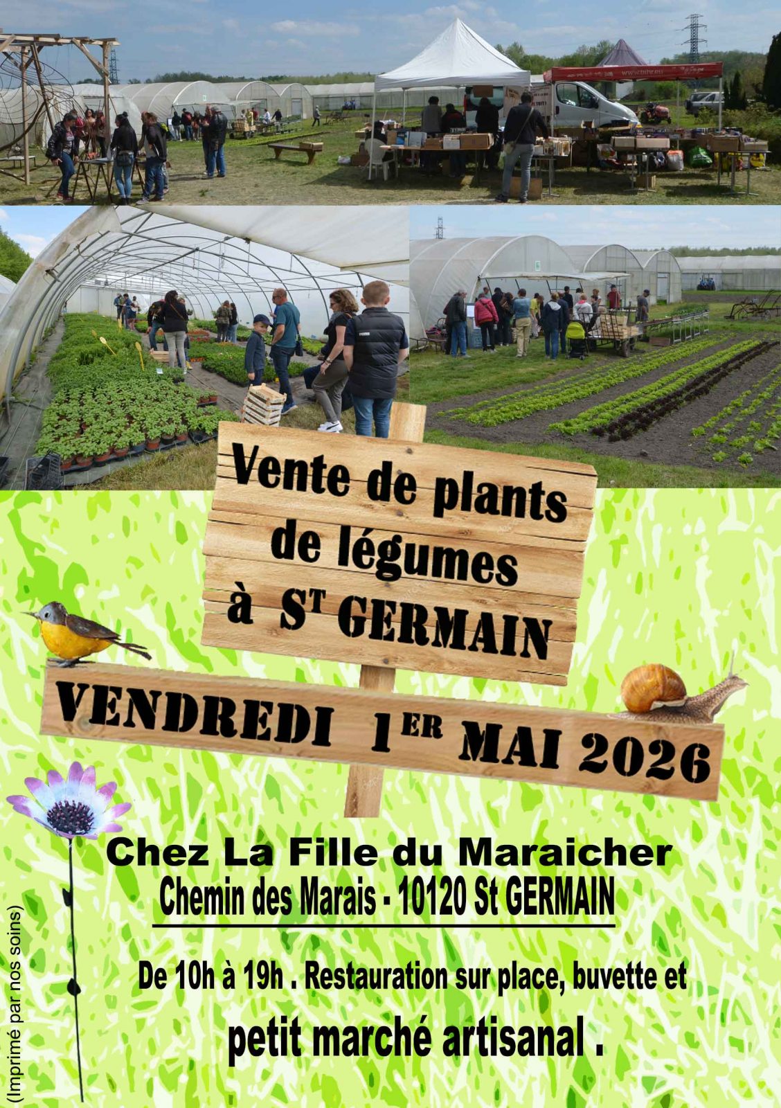 Vente au Jardin de La Fille du Maraicher