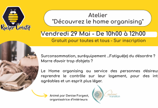 Atelier “Découvrez le home organising”