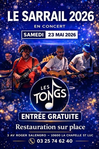 Soirée dîner-concert avec le groupe « Les Tongs »