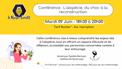 Conférence : L’alopécie, du choc à la reconstruction