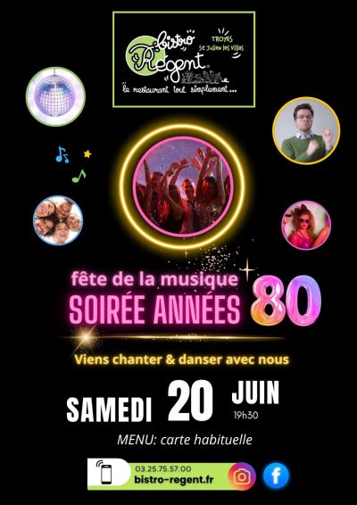 Fête de la Musique : soirée années 80