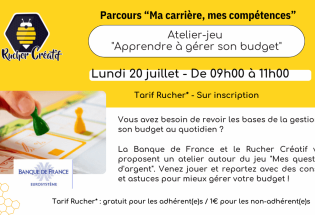 Atelier-jeu “Apprendre à gérer son budget