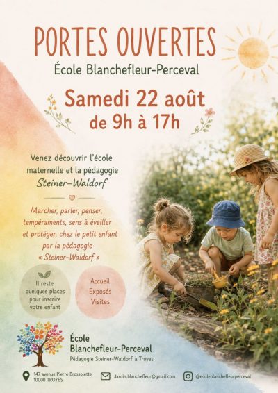 Journée portes ouvertes – École maternelle Blanchefleur-Perceval de Troyes