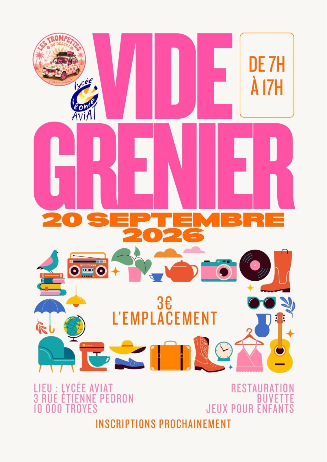Vide-greniers solidaire – 4L Trophy
