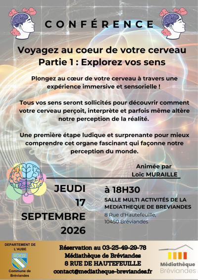 Conférence “Voyagez au cœur de votre cerveau”