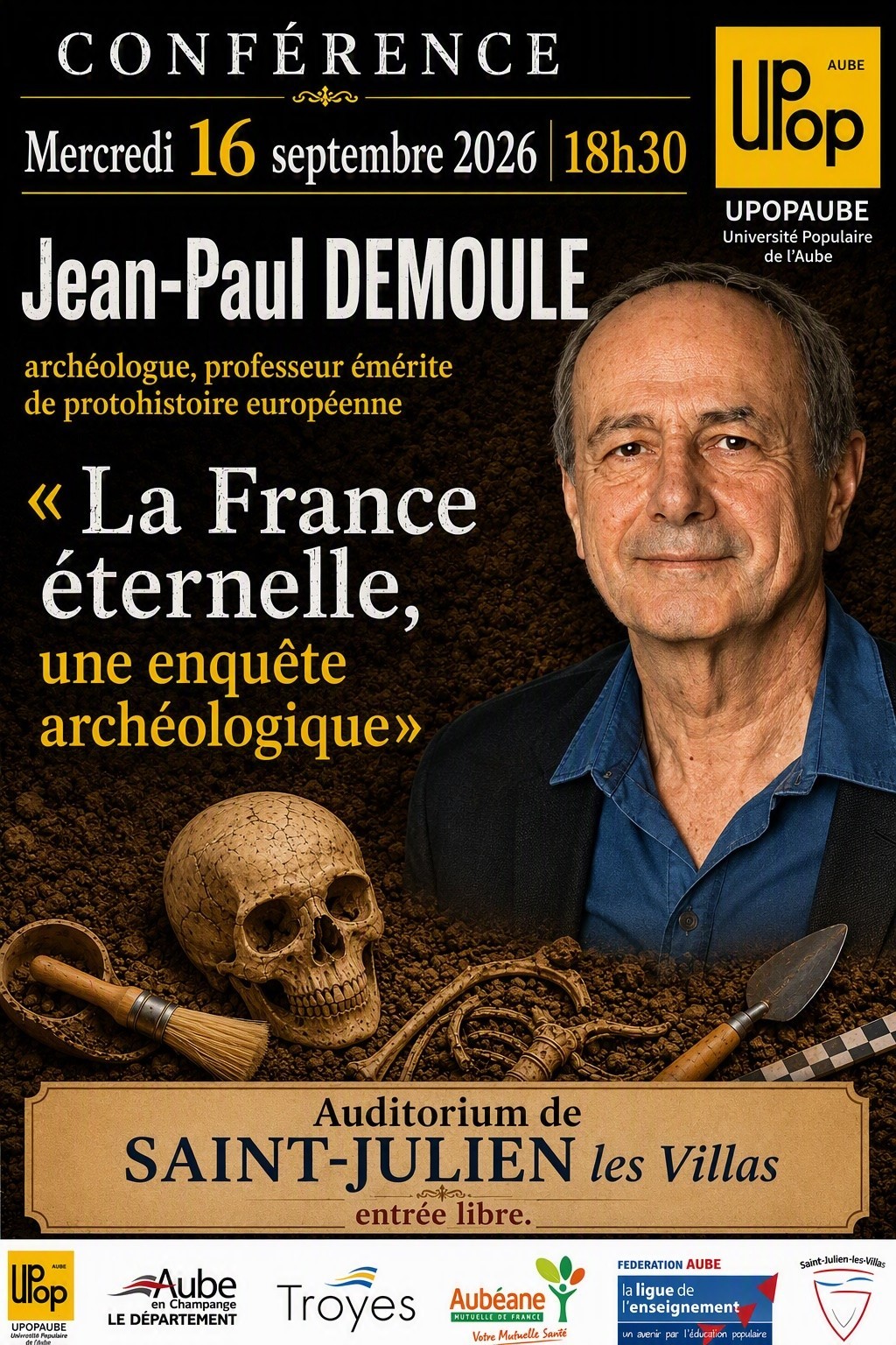 Conférence “La France éternelle, une enquête archéologique”