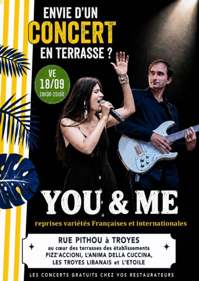 Concert gratuit du groupe troyen “YOU & ME”