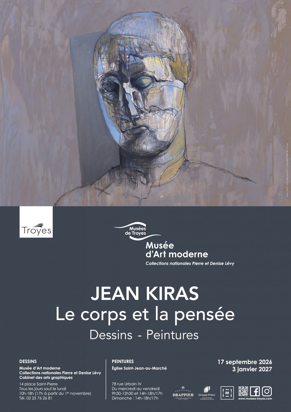 Jean KIRAS : le corps et la pensée (dessins & peintures)