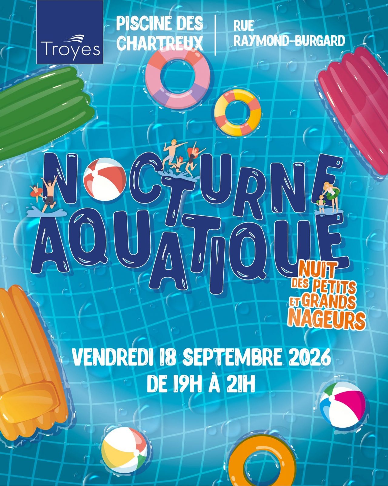 Nocturne Aquatique à la piscine des Chartreux