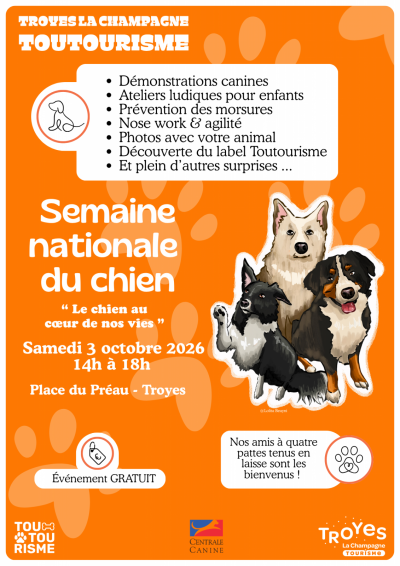 Semaine nationale du chien – “Le chien au cœur de nos vies”
