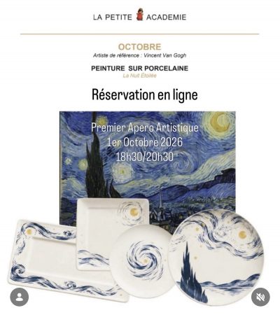Apéro artistique : peinture sur porcelaine