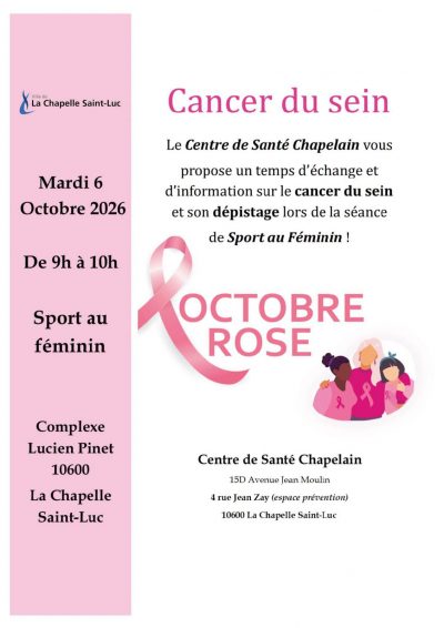 Octobre Rose – Point info Santé