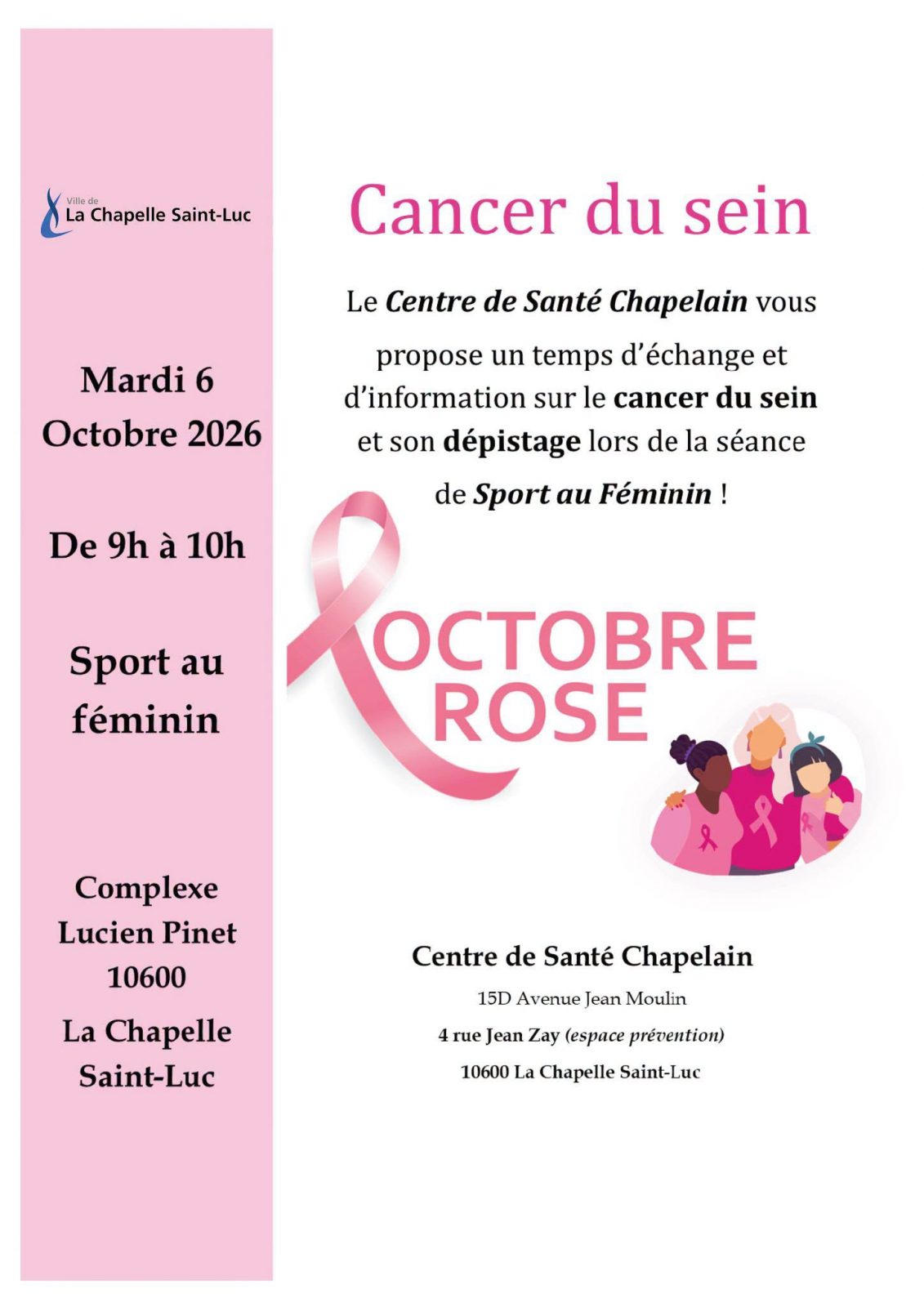 Octobre Rose – Point info Santé