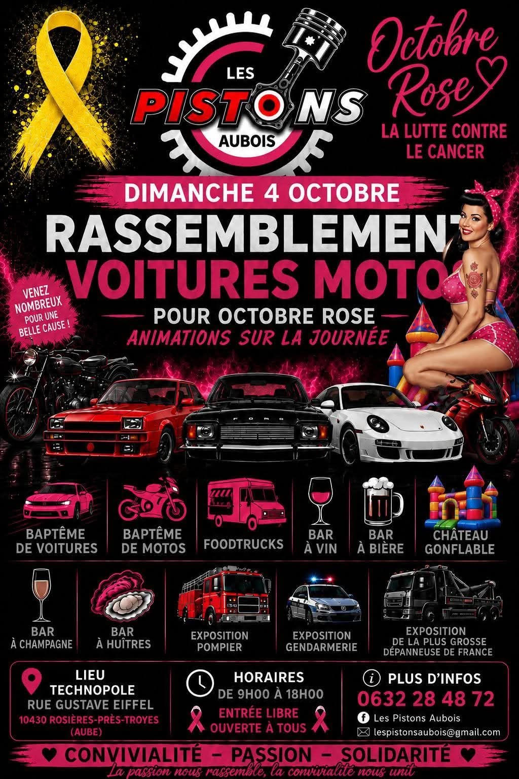 Rassemblement Autos Motos par Les Pistons Aubois