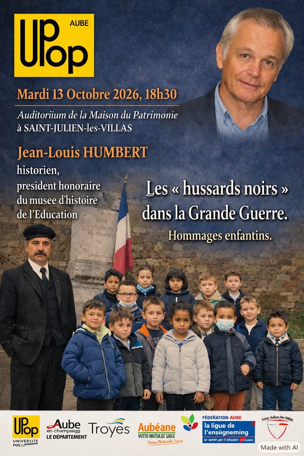 Conférence – Les écoliers aubois confrontés à la Grande Guerre