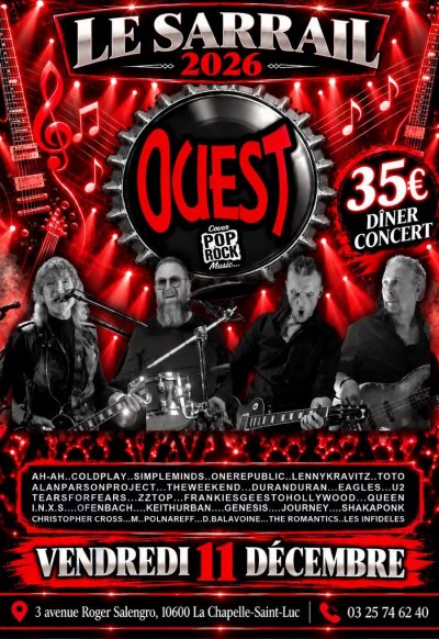Soirée Pop-Rock avec le groupe OUEST