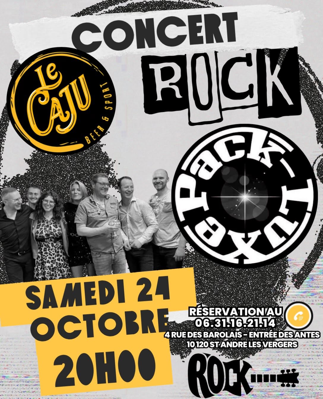 Concert live des Pack-Luxe au Caju